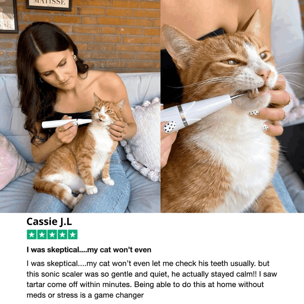 Silent Ultrasonic Teeth Cleaner for Cats